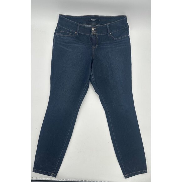 torrid Denim - Torrid Denim Womens Button-Fly Skinny Jeans Size 16R Cotton & Rayon Blend